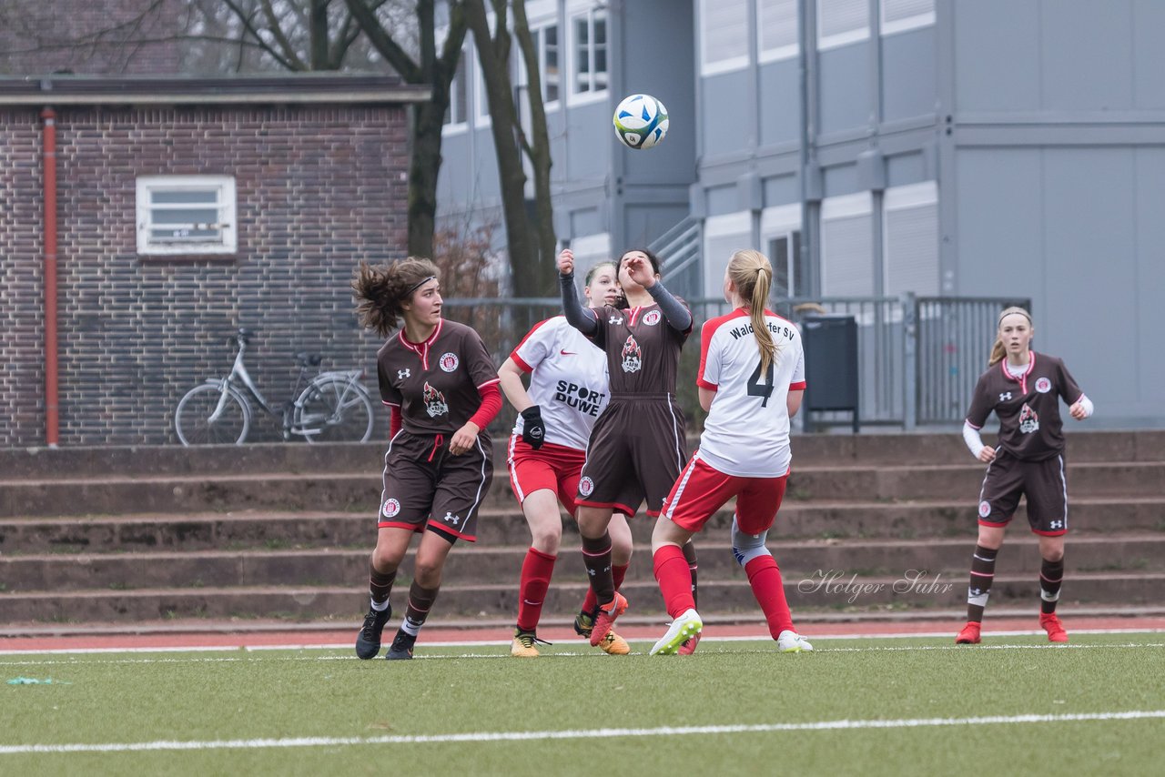 Bild 362 - B-Juniorinnen Walddoerfer - St.Pauli : Ergebnis: 4:1